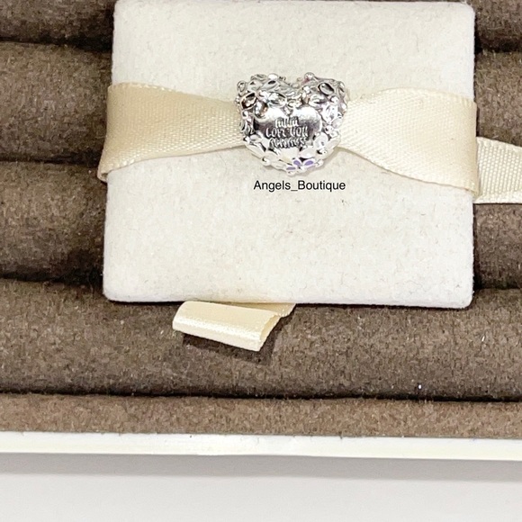 New Pandora Mom Daisy Heart Charm - Picture 7 of 8